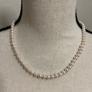 James Avery Fresh Cultured Pearl 18” necklace 14K gold hook closure.